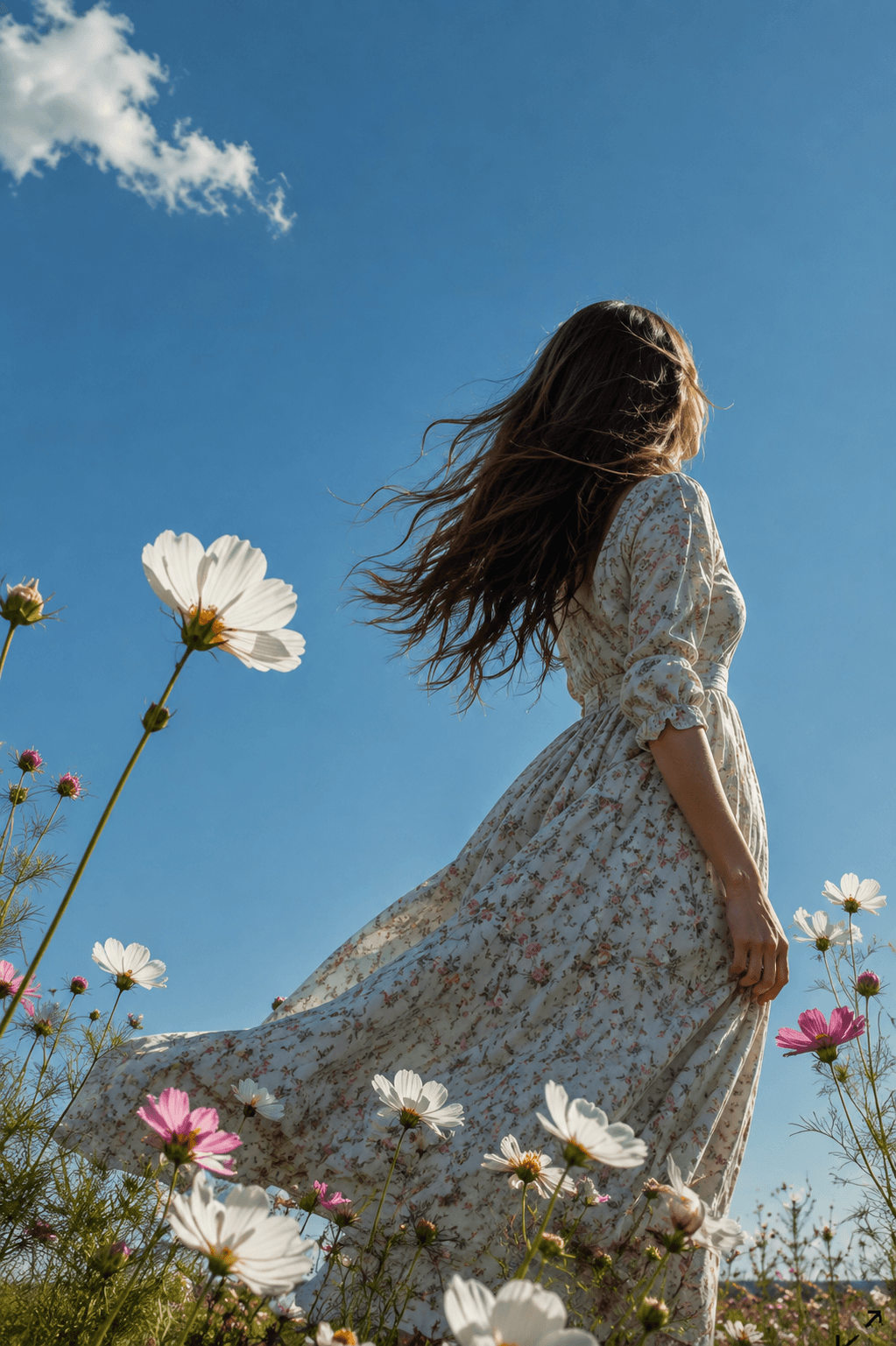 In Bloom. Wildflowers turning their faces to the sun.